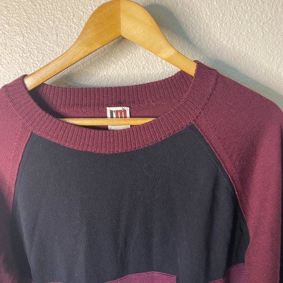 I'M Isola Marras Sweater Color Block Pullover Crew - Picture 4 of 6
